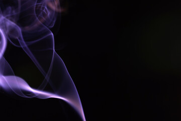 Fototapeta premium Smoke with different colors Photographed in the studio with colorful flash light