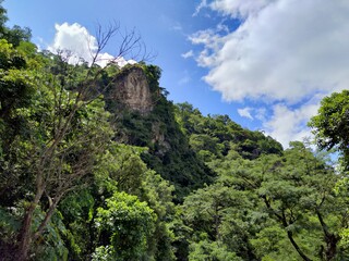 clouds over the mountains