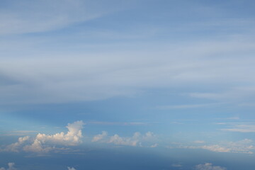 Beautiful clouds with blue sky background.