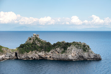 Fototapeta na wymiar Conca dei Marini Tower, on the splendid Amalfi Coast, Italy