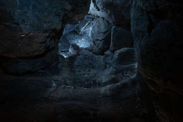 Cueva de los Verdes, Green Cave in Lanzarote. Canary Islands.