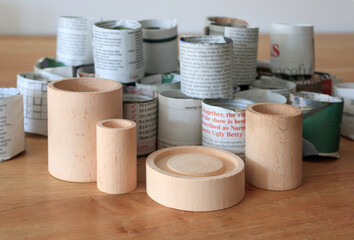 Newspaper pots for seedlings. Eco-friendly, biodegradable newspaper plant pot maker
