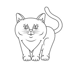 cat graphic Illustration Suitable For Greeting Card, Poster Or T-shirt Printing.