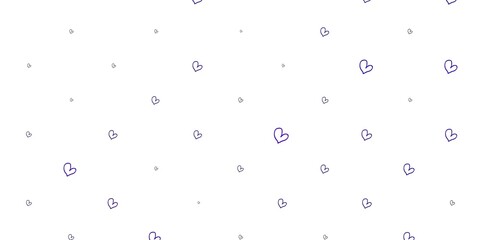 Light Purple vector backdrop with sweet hearts.