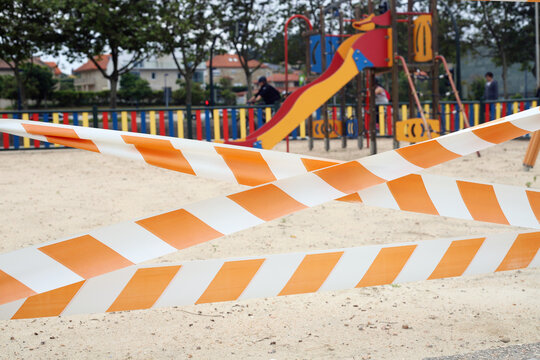parque precintado por la pandemia del coronavirus