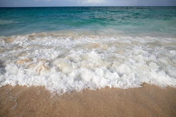 on the turquoise atlantic ocean