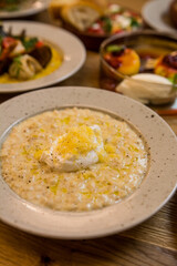 food for breakfast in a restaurant