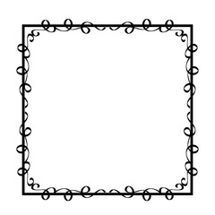 Decorative frame. Retro ornamental frame, vintage rectangle ornaments and ornate border. Decorative wedding frames, antique museum picture borders or deco devider. Isolated icons vector