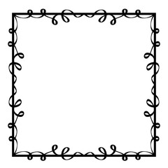 Decorative frame. Retro ornamental frame, vintage rectangle ornaments and ornate border. Decorative wedding frames, antique museum picture borders or deco devider. Isolated icons vector