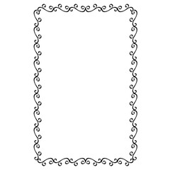 Decorative frame. Retro ornamental frame, vintage rectangle ornaments and ornate border. Decorative wedding frames, antique museum picture borders or deco devider. Isolated icons vector