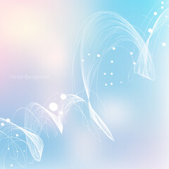 Abstract vector blurred background with swirls