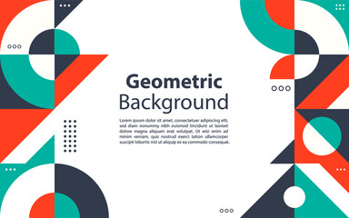 Retro Geometric Covers. Abstract Shape composition.