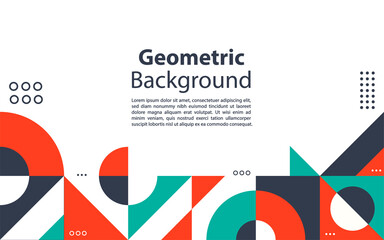 Retro Geometric Covers. Abstract Shape composition.