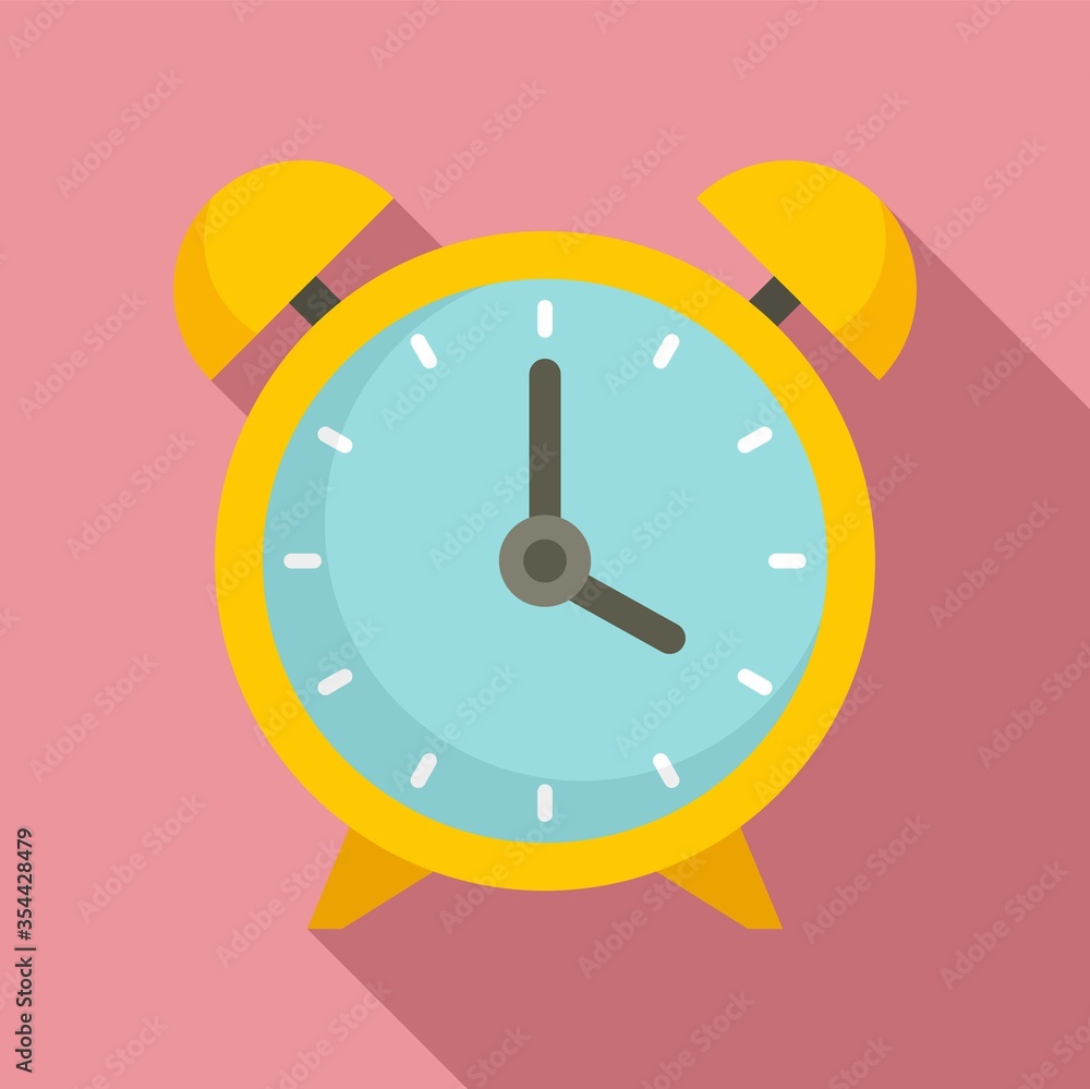 Aufkleber alarm clock icon. flat illustration of alarm clock vector icon for web design