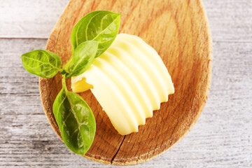butter swirls. margarine or spread, fatty natural dairy product. High-calorie food for cooking and dairy eating