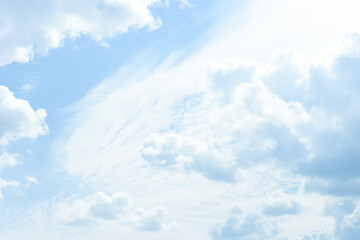 blue sky with white clouds