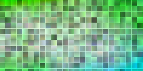 Light Green vector pattern in square style.