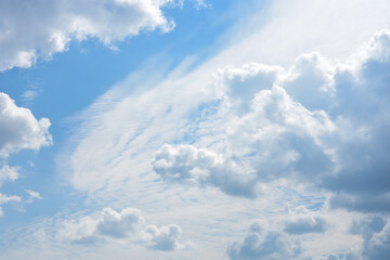 blue sky with white clouds