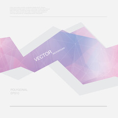 Fototapeta premium Vector abstract geometric background, header, layout, cover