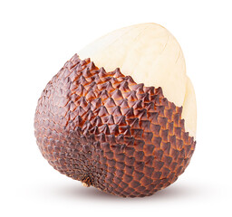 Salak snake fruit peeled half