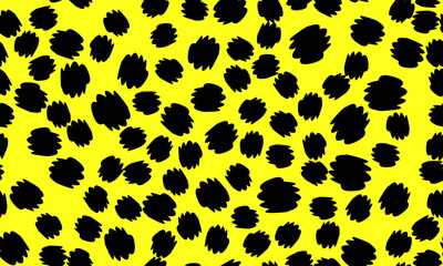 Leopard print. Animal skin pattern. Seamless design pattern.
