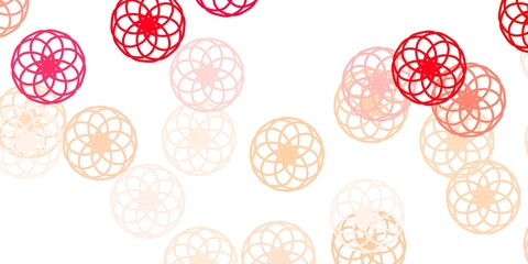 Fototapeta na wymiar Light Red vector template with circles.