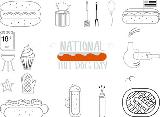 World Food Day celebration poster background design with icons food