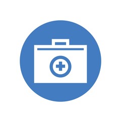 first aid kit box vector icon medical emergency box icon
