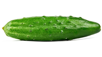 fresh long cucumber isolated on white background.