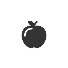 apple fruit vector icon fresh food