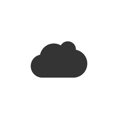 cloud vector icon for technology storage and weather