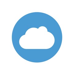 cloud vector icon for technology storage and weather