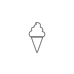 cone ice cream vector icon candy