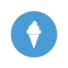 cone ice cream vector icon candy