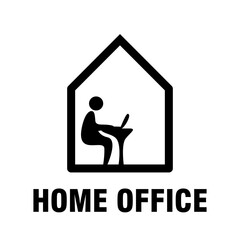Home Office Icon. Vector Image.