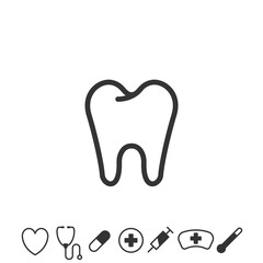 tooth dental vector icon