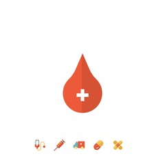 donate blood vector icon medical and hospital symbol