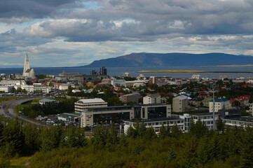 Fototapeta na wymiar View of the city of Reykjavik