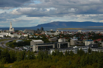 View of the city of Reykjavik