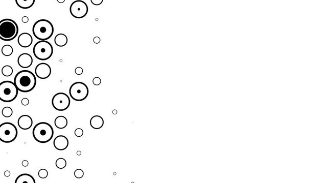 Transition Masks With a Moving Dots, Circles, Ripples or Waves Pattern. 22 Versions of Modern Luma Mattes or Alpha Channels. Transition Black and White Masks Templates in 4K for Editing Footages.