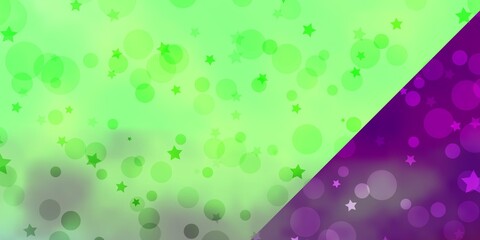 Vector texture with circles, stars. Abstract illustration with colorful spots, stars. Template for business cards, websites.