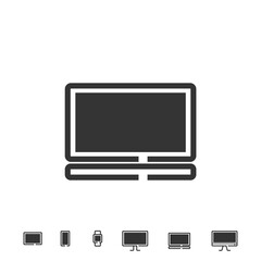 laptop computer vector icon technology