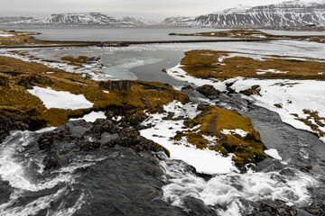 Fototapeta premium View down the waterfalls