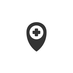 hospital location vector icon