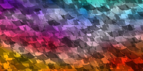 Light Multicolor vector backdrop with lines, triangles.