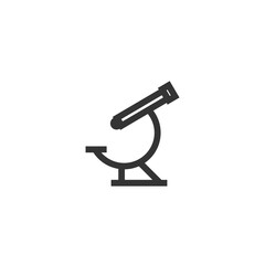 biological microscope vector icon science magnifying