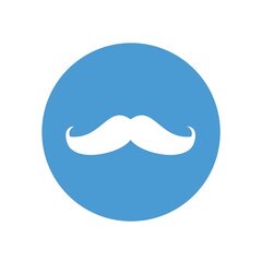 mustache beard vector icon men hair
