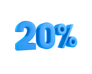 20 % percent discount blue