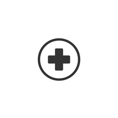 Fototapeta premium pharmacy medical hospital cross vector icon