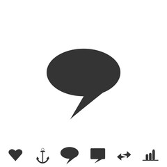 chat bubble communication vector icon
